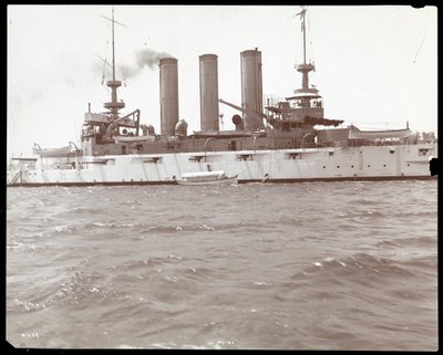 Broadside View of the U.S.S. Maine, 1906 by Byron Company